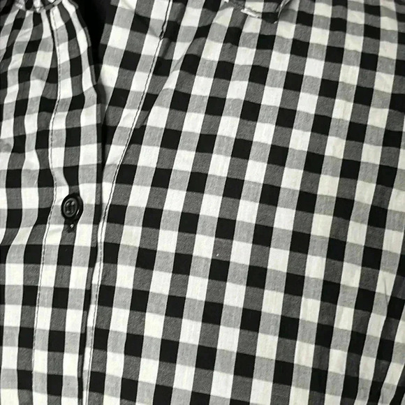 Alyx Gingham Checked Button Front Midi Dress Size M - Picture 2 of 7